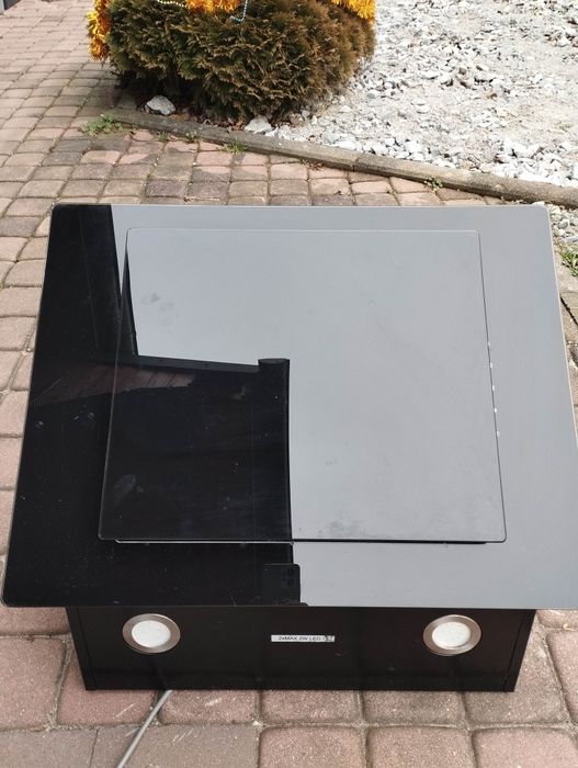 Cooke&Lewis Okap Kominowy 60 Cm Szklany Czarny