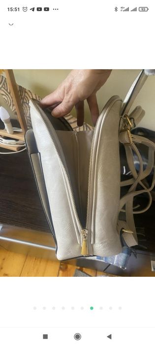 Рюкзак жіночій світло-сірого кольору