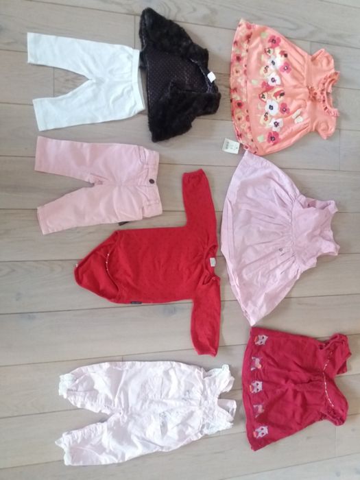Paka ubranek dla dziewczynki rozmiar 62-68