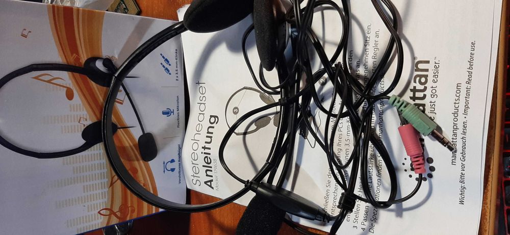 Навушники Manhattan Stereoheadset новые