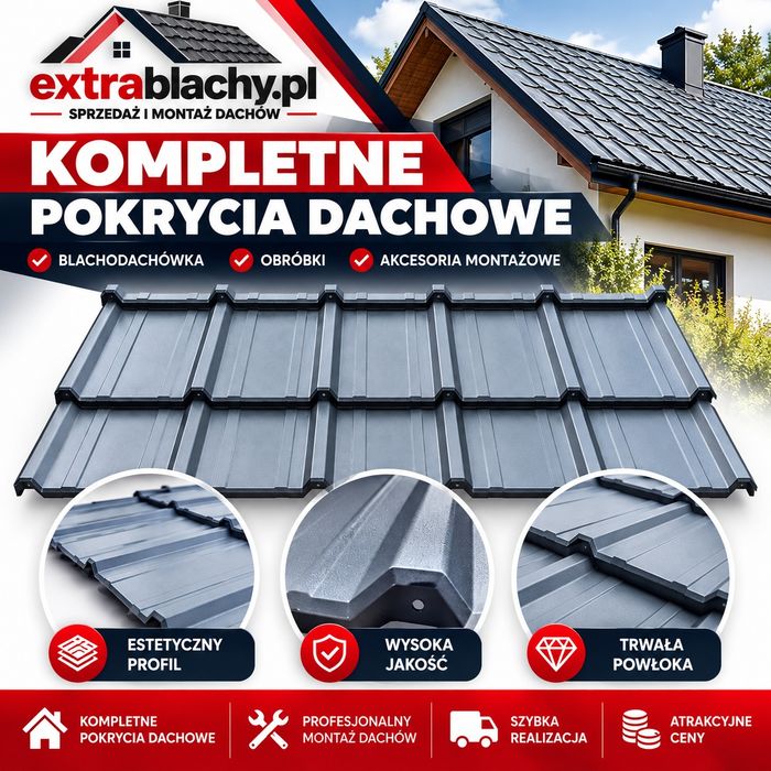 Pokrycia dachowe – sprzedaż i montaż | ExtraBlachy.pl