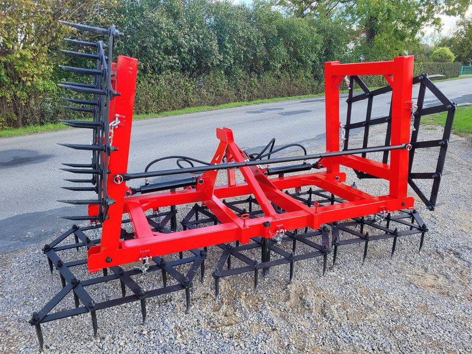 BRONY HYDRAULICZNIE składane ciężkie 5-pól /2-siłowniki/ząb 20 agregat