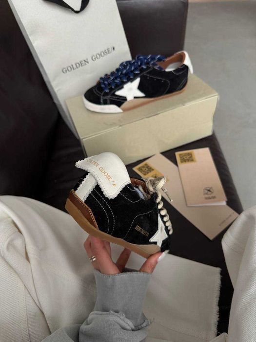 Кросівки жіночі Golden Goose чорні замшеві нові | кроссовки женские