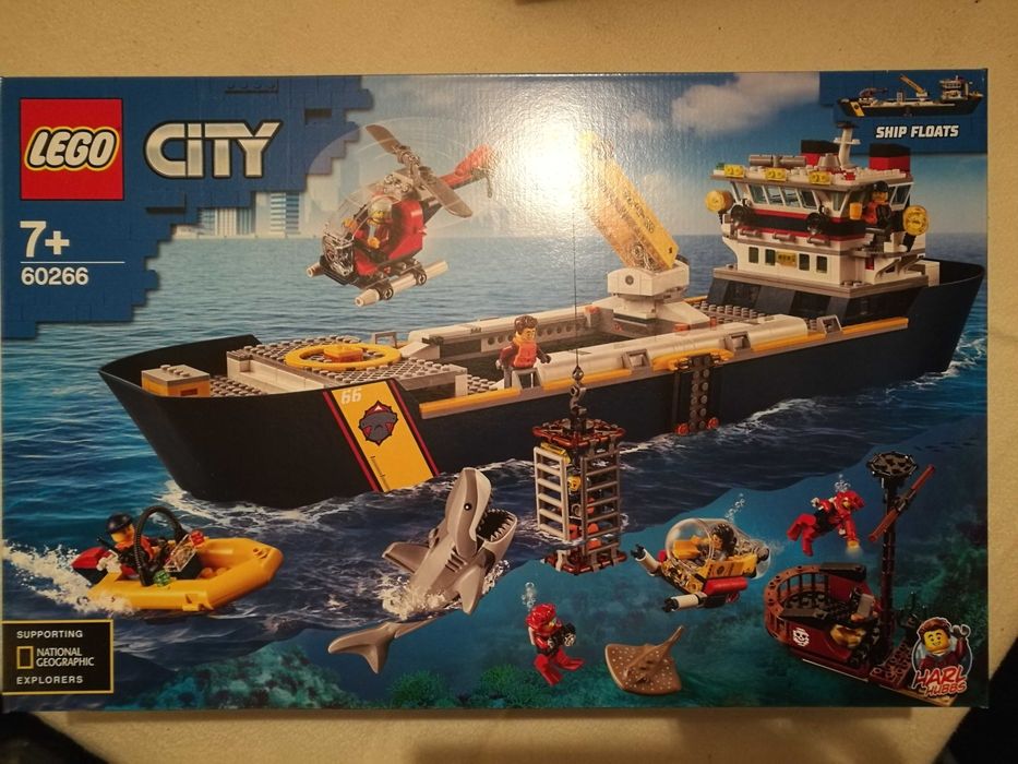LEGO 60266 City Statek badaczy oceanu klocki prezent duży zestaw