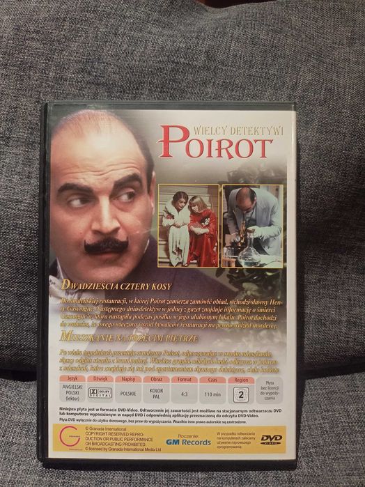 DVD Poirot 4. Dwadzieścia cztery kosy. Mieszkanie na trzecim piętrze