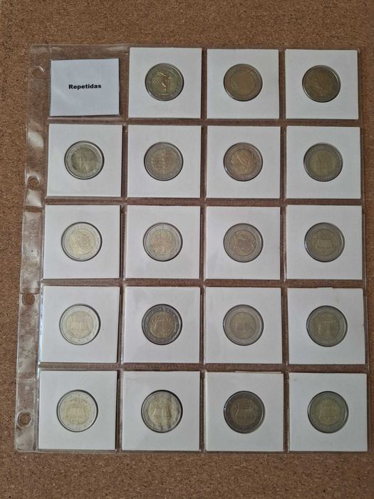 Moedas Euros Coleção_Moedas 2€ Comemorativas e Correntes