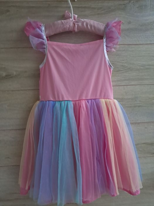 Карнавальное платье единорожки радужное платье единорога 5-6л