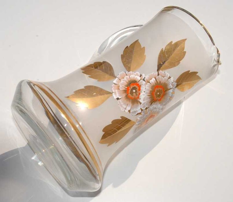 Stara dzbanek szklany antyk kolekcjonerski