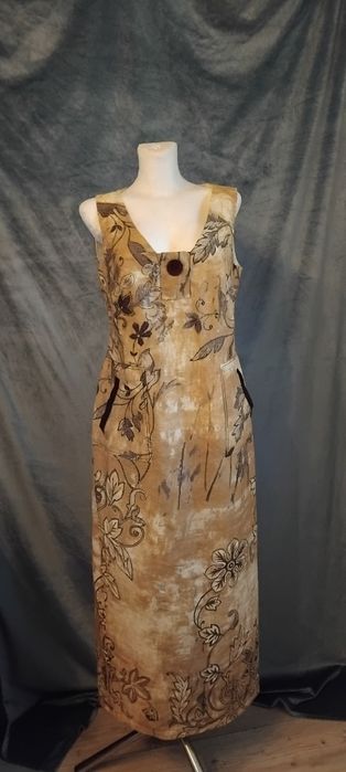 Sukienka letnia Ola Styl Studio rozm. L, len