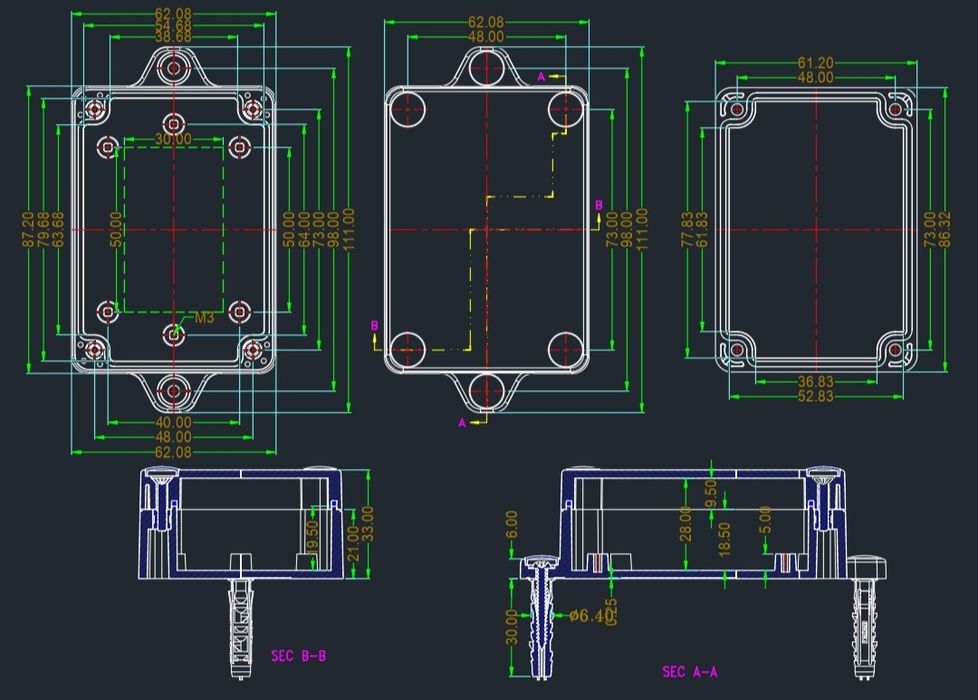 Caixas Técnicas IP68 - 40 unidades
