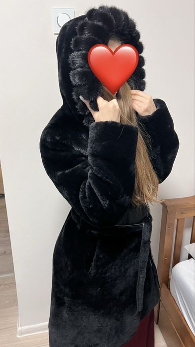 Шуба натуральна (мутон+норка)