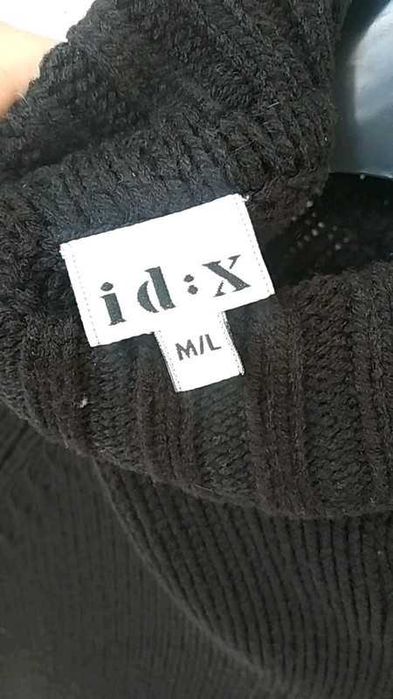 Czarne Ponczo M/L