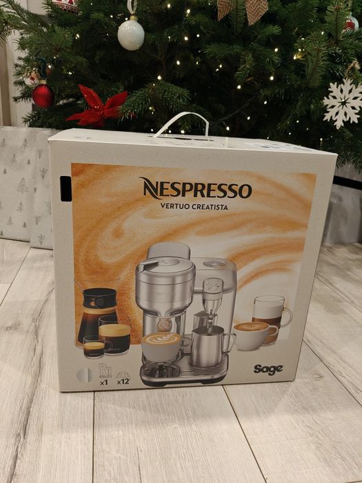 Nowy Ekspres SAGE Nespresso Creatista Vertuo ( Srebrny )