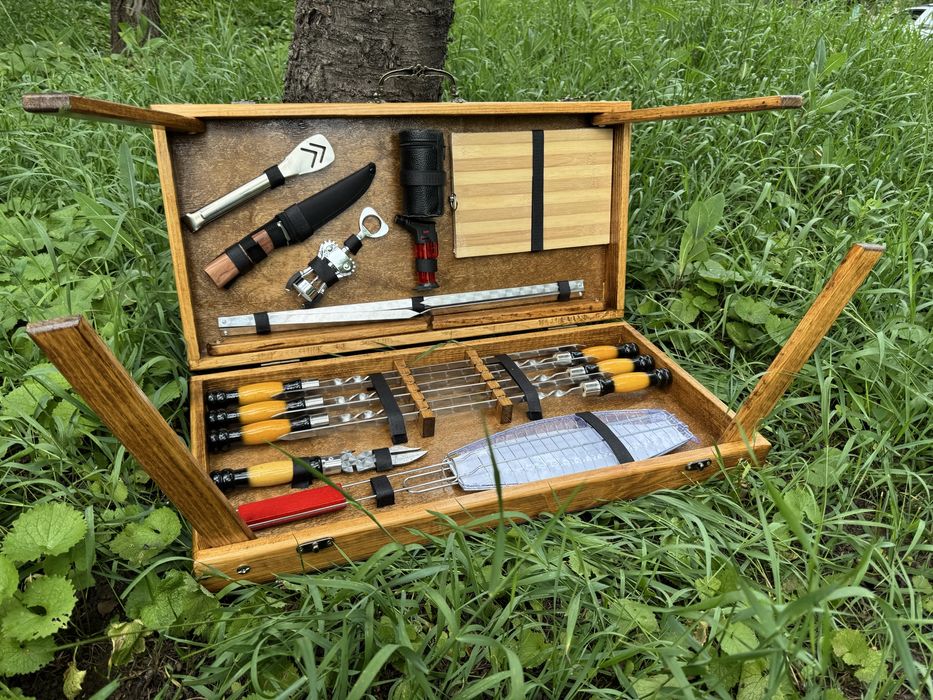 Подарочный Набор Шампуров,Шампура в Кейсе,Люкс качество,Производитель