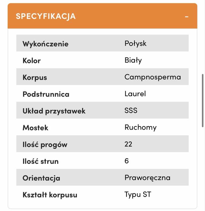 Gitara elekryczna CORONA - nowa!