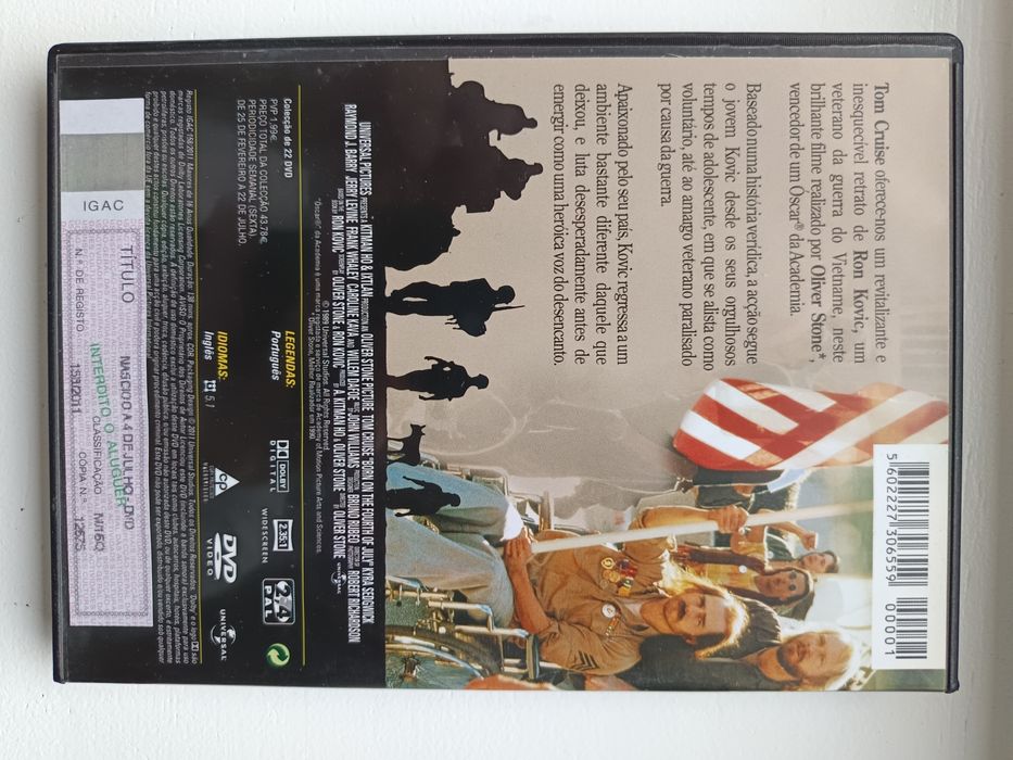 DVD nascido a 4 de julho