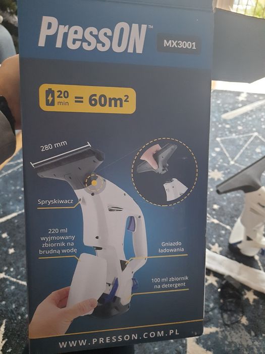 Akumulatorowa myjka do okien