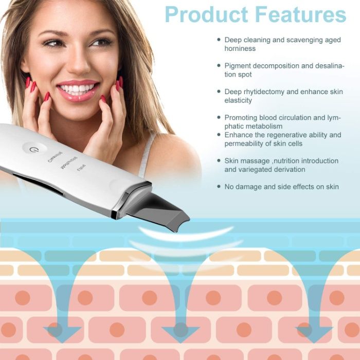 Espatula Ultrassonica Portatil - Peeling Ultrassonico Facial