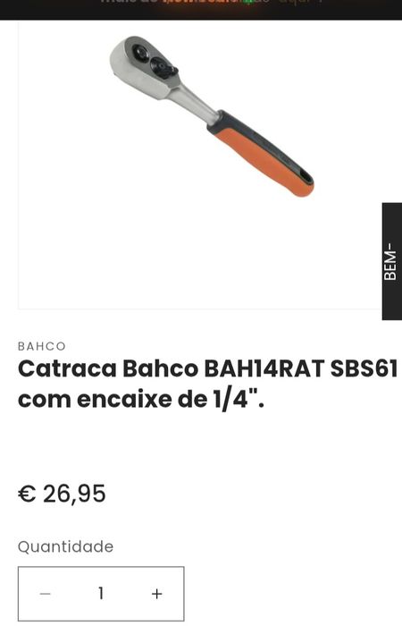 Ferramentas BETA e BAHCO novas