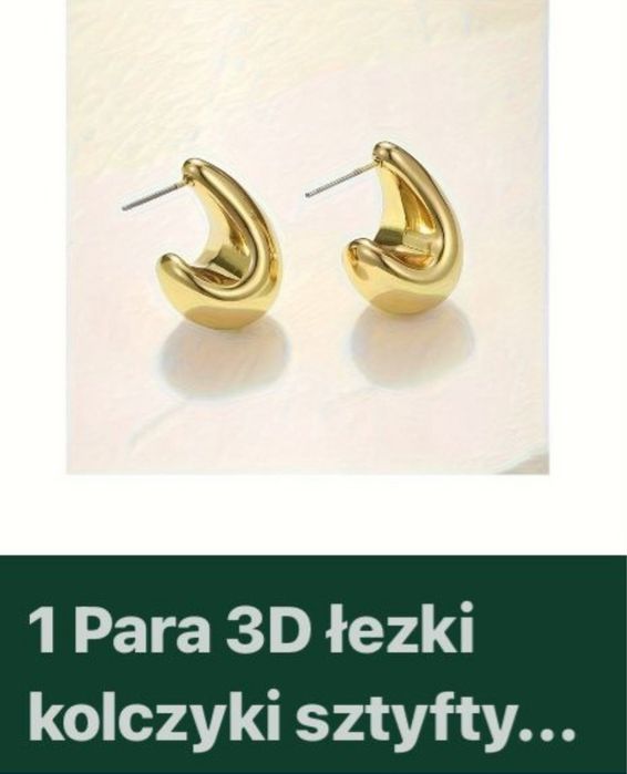 Kolczyki leski stal nierdzewna