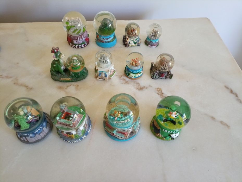 20 Globos de Neve países