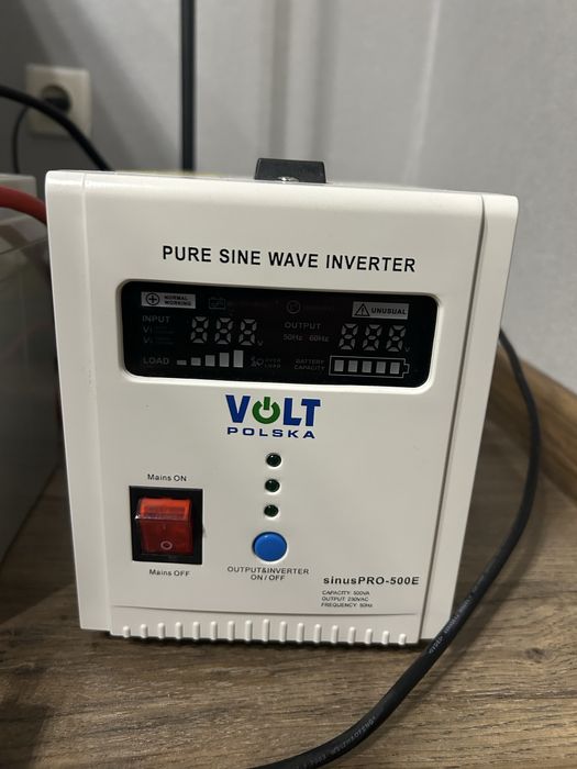 Джерело безперебійного живлення Volt Polska SINUS PRO500E + акумулятор