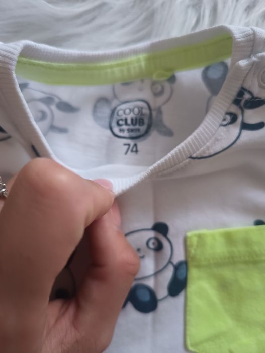 T-shirt chłopięcy dwie sztuki r74