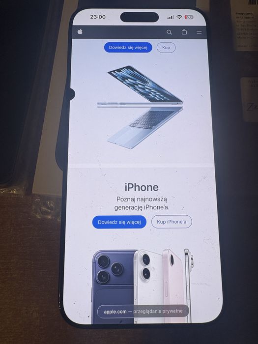 Wyświetlacz iPhone 15 Pro Max oryginalny Demontaż