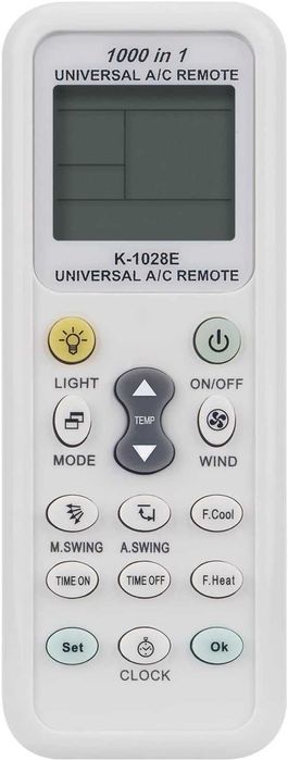 Uniwersalny pilot do klimatyzatora LCD K-1028E