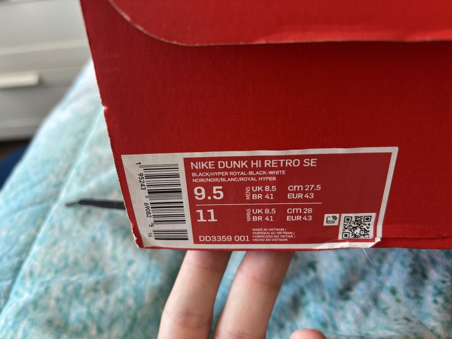 Dunk high azul escuro
