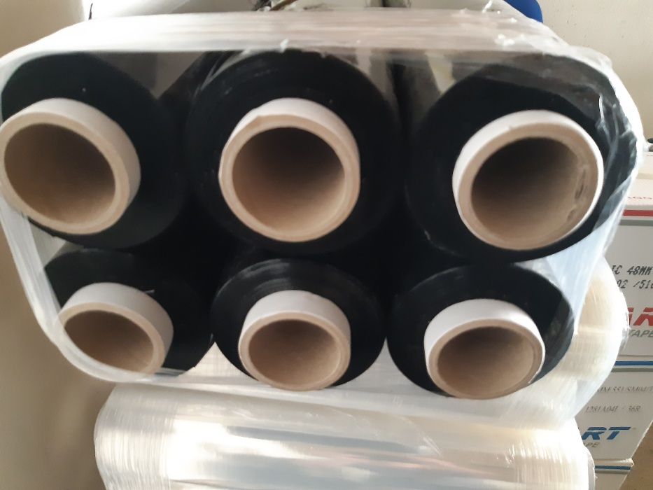 Folia stretch, strecz, transparent 3kg, tuleja250 g