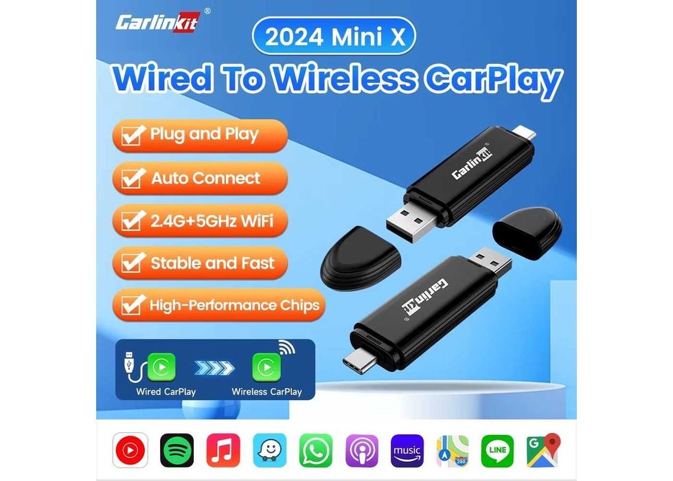 Адаптер для беспроводного Apple CarPlay - CarlinKit Mini SE / Mini 5