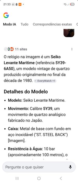 Relogio seiko usado 1x