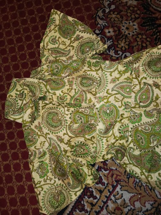 Sukienka 80 90 stara PRL lata 60 70 barok indyjska perska paisley