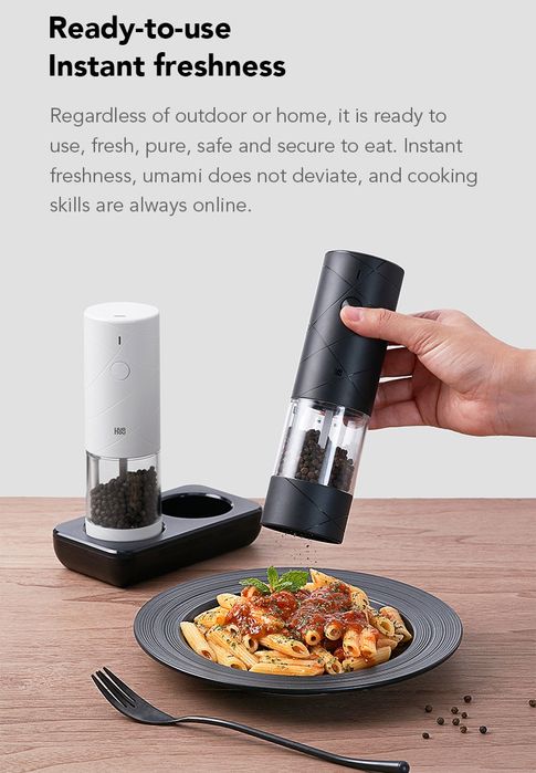 NOWY Młynek do przypraw sól pieprz zestaw dwa młynki HUO HOU