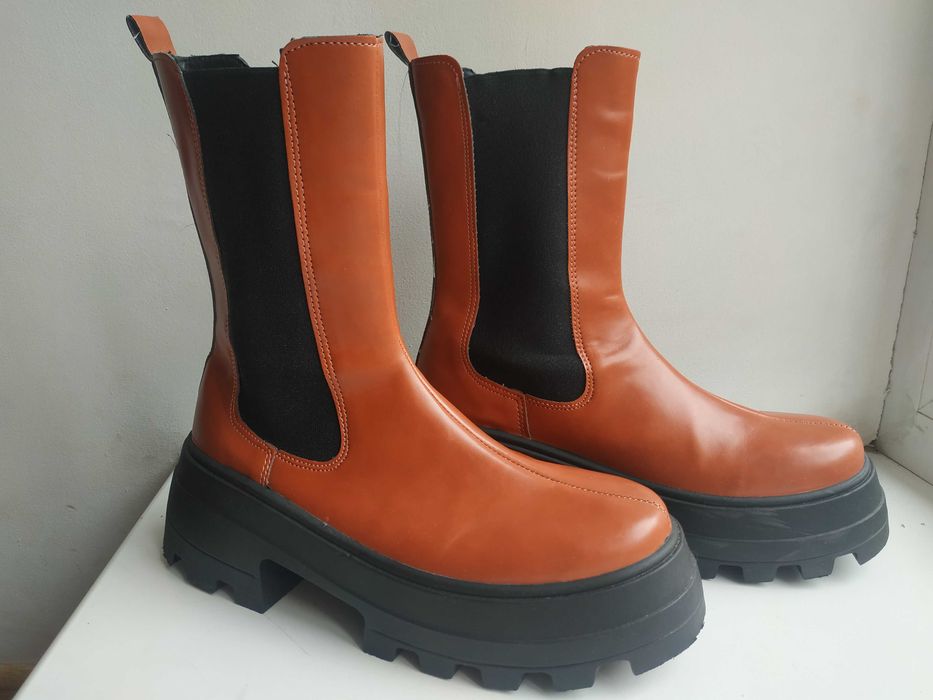 Ботинки Челси с большой подошвой/ Массивные ботинки, Италия