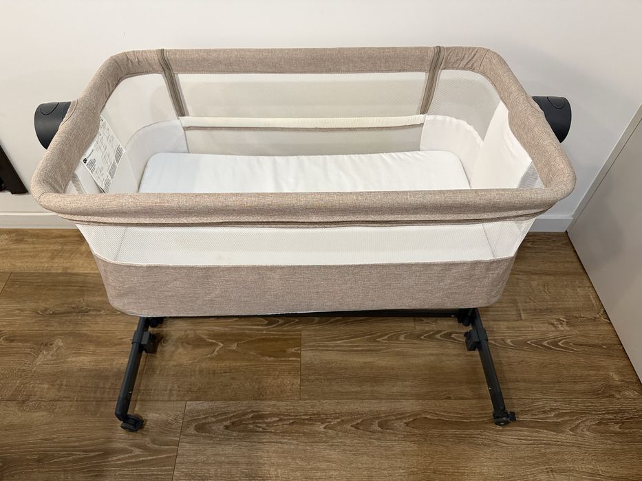 Berço Co-Sleeping Kinderkraft Bege (Com Caixa Original) – Braga