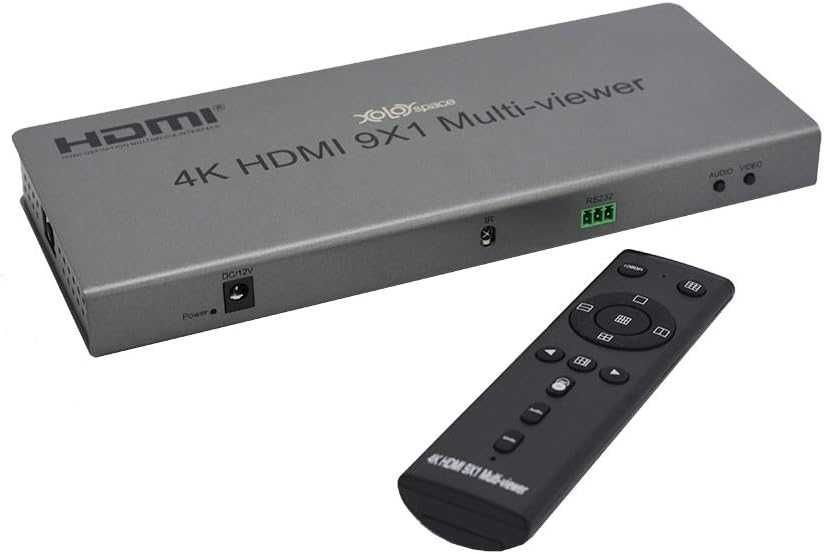 XOLORspace QV901 4K 9x1 HDMI Multiviewer