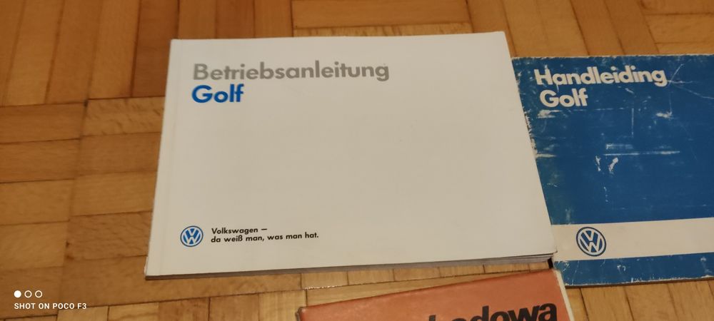 Książka obsługi instrukcja VW Golf 2