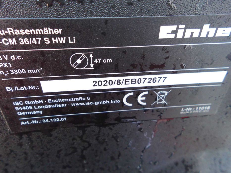 Kosiarka akumulatorowa Einhell 47cm - napęd