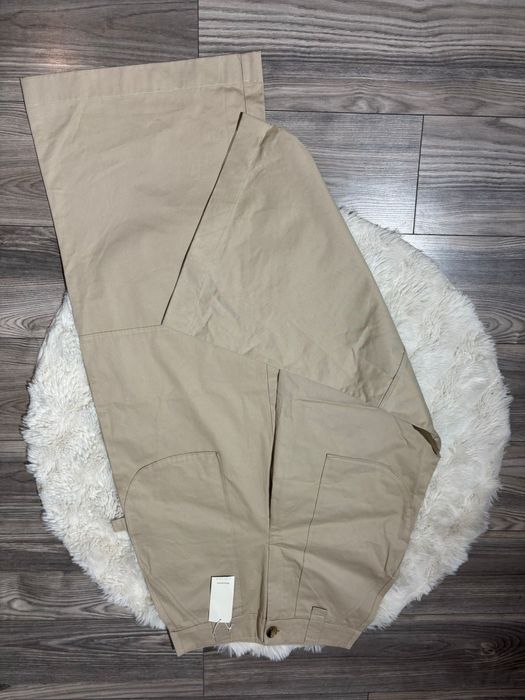 Nowe spodnie wide leg z szeroką nogawką i wysokim stanem M cargo baggy