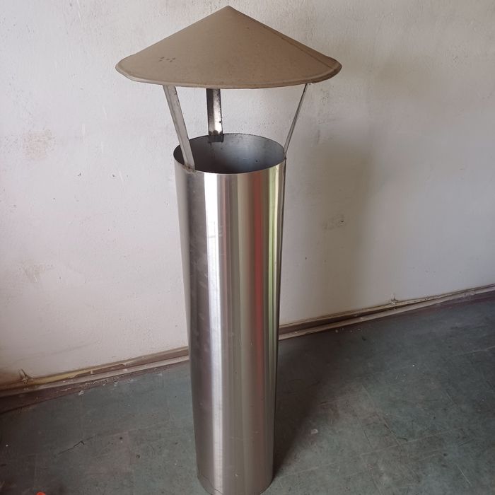 Komin wentylacyjną  z blachy nierdzewnej