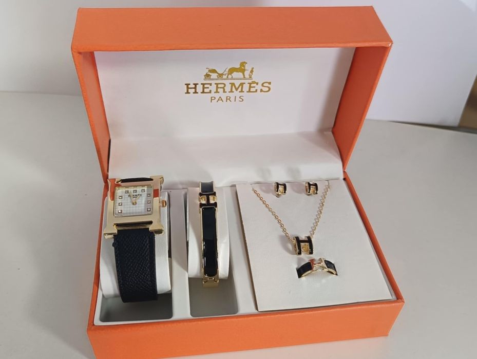 Damski zestaw biżuteria  Zegarek  Hermes