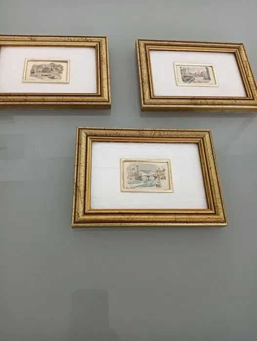3 mini - quadros de Dario fontana; A Boudim A Bauchim*