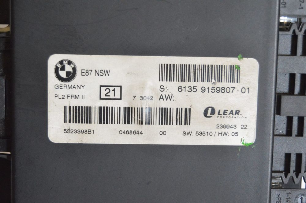 CENTRALINA LUZ LUZES BMW 6135915980701 915980701 9159807 BMW SERIE 1