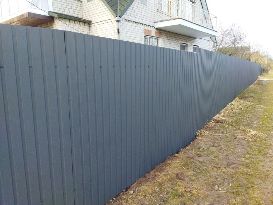 Установка заборов из профнастила строительство заборов ворота калитки ...