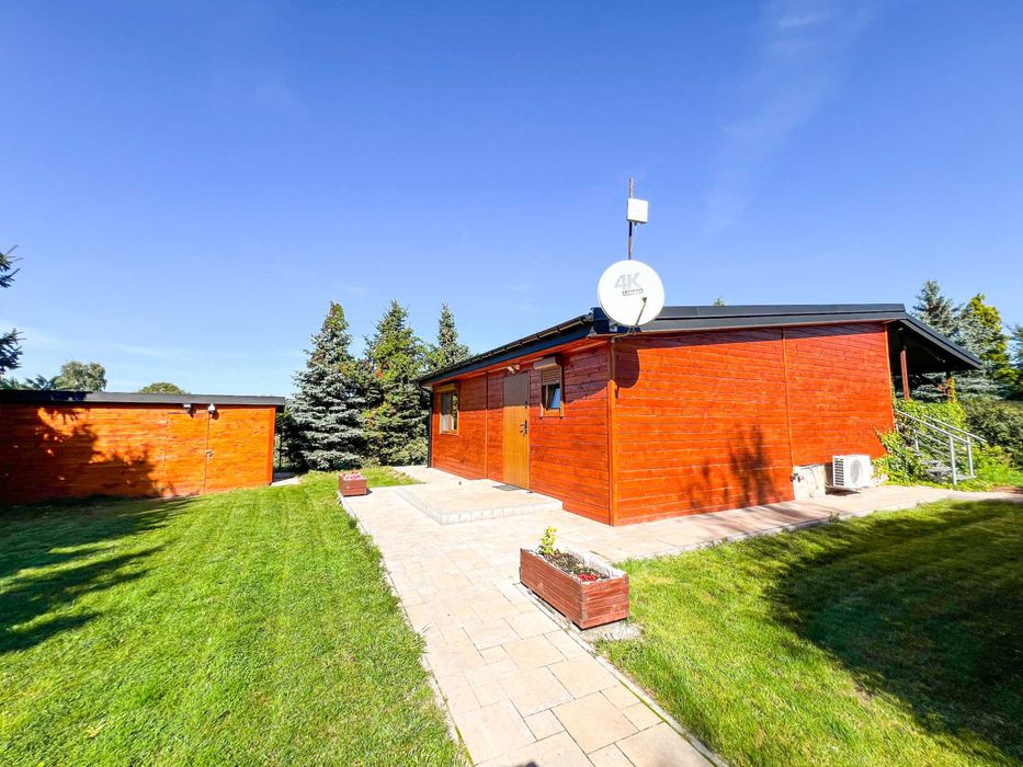 Domek letniskowy całoroczny nad jeziorem Skrzyneckim z jacuzzi