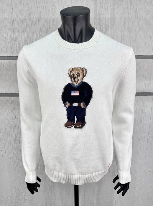 Светр Polo Ralph Lauren білий чоловічий светр поло ральф лаурен білий