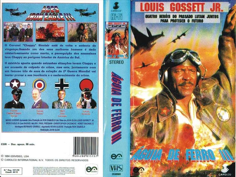 Iron Eagle III Aces VHS 1992 Lou Gossett Jr.