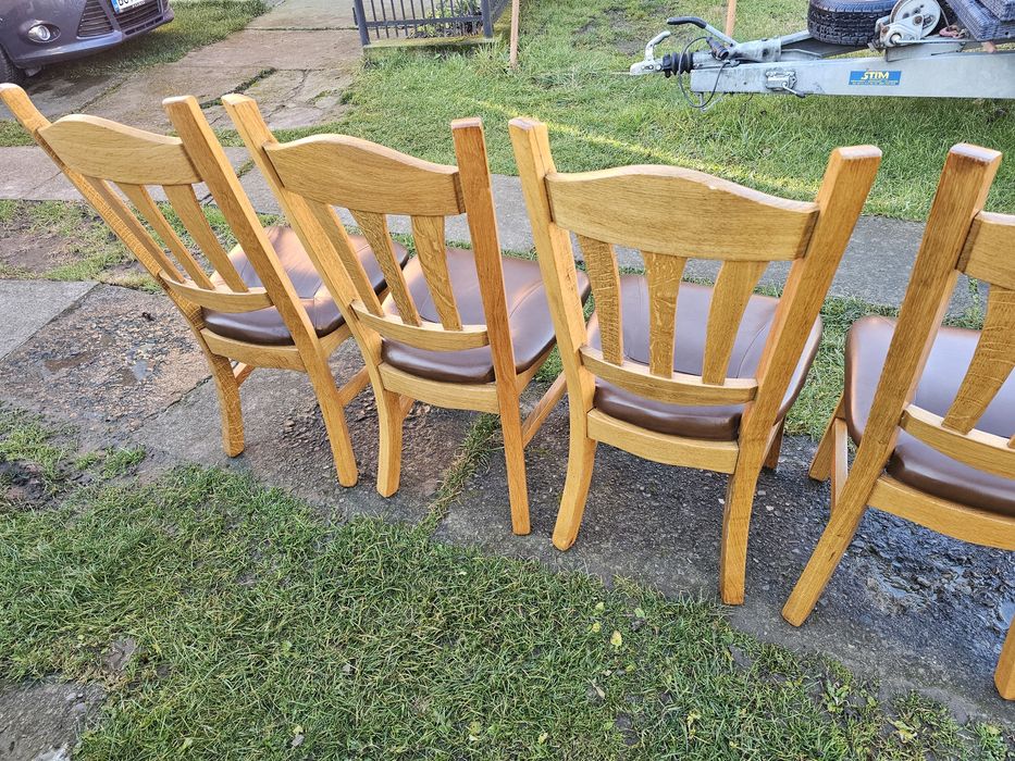 Крісло дерев'яне шкіряне масив дуб